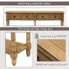 Hearth & Haven Daniel - Console Table With 2 Storage Drawers And Bottom Shelf For Living Room Entryway - Old Pine - Image 9
