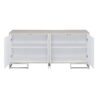 Panos - Console Cabinet - White Marcle / Chrome - Image 3