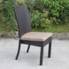 Balcones - Outdoor Wicker Dining Chairs With Cushions (Set of 8) - Brown / Beige - Image 16