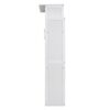 Full Size Murphy Wall Bed With Shelves And LED Lights - White - Image 6