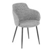 Boyne - Contemporary Chair (Set of 2) - Black / Dark Gray - Image 2