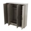 4 Door Wardrobe With 1 Drawer - Gray - Image 4