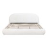 Archie Puffy Grounded - King Upholstered Platform Bed - Almond White - Image 3