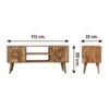 Rosalie - Media Unit - Beige Brown - Image 11