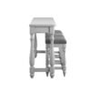 Mariano - Sofa Table With Three Stools - Gray - Image 4