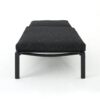 Modern Aluminum Chaise Lounge With Water Resistant Fabric Cushions - Dark Gray - Image 3