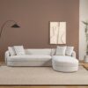 Chandler - Right Sectional Sofa - Cream - Image 5