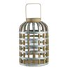 Decorative Lantern With Handle, Wooden Lantern For Indoor Outdoor, Home Garden- Silver - Image 9
