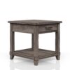 End Table With Storage Drawer Usn - Gray - Image 3