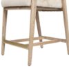 Arizona - Solid Ash Upholstered Counter Stool With Rope Detail - Creme De La Creme White - Image 6