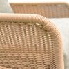 Contemporary Minimalist Wicker Rocking Chair With Soft Polyester Cushions And Durable Wooden Frame - Beige - Image 8