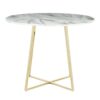 Cosmo - Contemporary / Glam Dining Table - Gold / White - Image 2