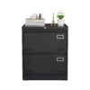 2 Drawer Metal Lateral File Cabinet With Lock, Office Vertical Files Cabinet For Home Office, Locking Metal File Cabinet - Black - Image 23
