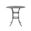 Round 4 Person 42" Long Bar Height Dining Set With Cushions - Dark Gray / White - Image 5