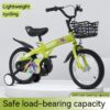 Fkznpj - 18" Sporty Kids Bike With Training Wheels And Stand Adjustable Saddle Suitable For Boys And Girls Aged 5 - 10 Years Tall Height 39 - 49" Available In A Variety Of Colors - Green - Image 2