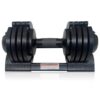 22Lbs Adjustable Dumbbell Steel And Plastic - Black - Image 2