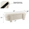 Versatile Storage Ottoman Bench, Spacious & Durable - Beige - Image 2
