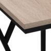 Accent Table, C - Shaped, Contemporary And Modern - Taupe / Black - Image 4