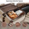 4 Piece Luggage Set Suitcase Set, Abs Hard Shell Lightweight Expandable Travel Luggage With 4 Packing Cubes, Tsa Lock, Spinner Wheels (16 / 20 / 24 / 28) - Khaki - Image 3