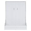 Queen Size Murphy Space Saving Wall Bed With Cushion - White - Image 4