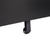 Contemporary 3 Drawer Mobile Filing Cabinet With Lock, Metal Office Storage For Legal / Letter Size - Black - Image 7