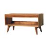 Bench With Leather Seatpad - Oak - Image 4