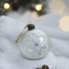 Christmas Ball Ornaments, Glass Decorative Hanging Ball Christmas Tree Ornaments, For Holiday Party Decorations (Set of 12) - White - Image 3