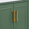 Traditional Bathroom Vanity With Resin Sink Combo Set, Bathroom Cabinet With Two Doors And Four Drawers - Green - Image 21