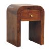 Darcy - Mini Nightstand With Curved Edges - Brown - Image 3