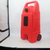 34 Gallon Gas Caddy With Wheels Fuel Transfer Tank, Gasoline Diesel Can Fuel Storage Tank For Automobiles ATV Car Mowers Tractors Boat Motorcycle - Red - Image 9