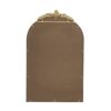 Arched Wall Mirror With Metal Frame, Wall Mirror For Living - Gold - Image 10