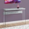Accent Console Table For Entryway, Contemporary - Gray - Image 4