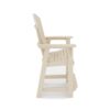 Adirondack Style Counter Chair Stylish HDPE Poly Lumber For Dining, Patio, And Garden Comfort - Beige - Image 3