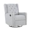 Milah - Gliding Swivel Recliner Tufted Brushed - Tweed Fabric - Image 2