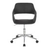 Margarite - Contemporary Task Chair - Chrome / Gray - Image 5