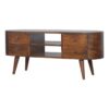 Rounded Entertainment Unit - Chestnut - Image 2
