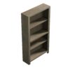 Joshua Creek - High 4 Shelf Bookcase - Barnwood - Image 4
