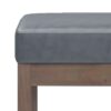 Milltown - Footstool Small Ottoman Bench - Stone Gray - Image 4