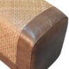 Buffalo - Large Seagrass Hide Nordic Bench - Oak - Image 6