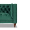 Evelyn - Mid-Century Modern Tufted Back Lounge Chair - Green - Image 3
