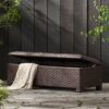Santiago - Wicker Storage Bench - Brown Multi - Image 3