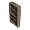 Joshua Creek - High 4 Shelf Bookcase - Barnwood - Image 3