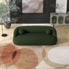Andrew - Boucle Sofa - Dark Green - Image 7