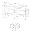 TV Stand, Console, Media Entertainment Center, Storage Cabinet, Contemporary & Modern - Espresso - Image 5