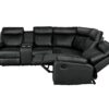 Home Theater Seating Manual Recliner With Cup Holder, Hide - Away Storage Reclining Sofa For Living Room, Home Theater - Black - Image 13