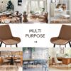 Modern Dining Chair Living Room Metal Leg Dining Chair (Set of 4) - Brown - Image 6