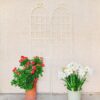 2 Pack Metal Garden Trellis Rustproof For Climbing Plant Outdoor Flower Support - Cream White - Image 10