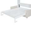 Full Size Murphy Wall Bed With Cushion - White - Image 4
