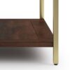 Skyler - Square Coffee Table - Dark Brown / Gold - Image 5