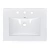 Freestanding Bathroom Vanity Combo With Ceramic Sink Shaker Style Vanities 2 Doors And 2 Drawers - Black - Image 23